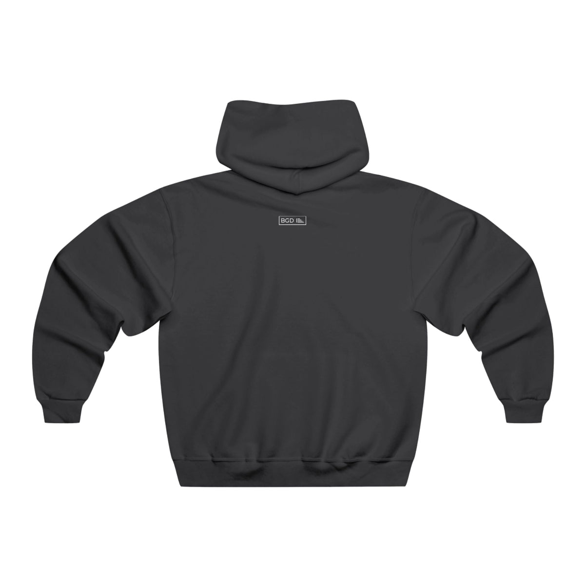 Black Motivation Graphic Hoodie – Back View – BGD
