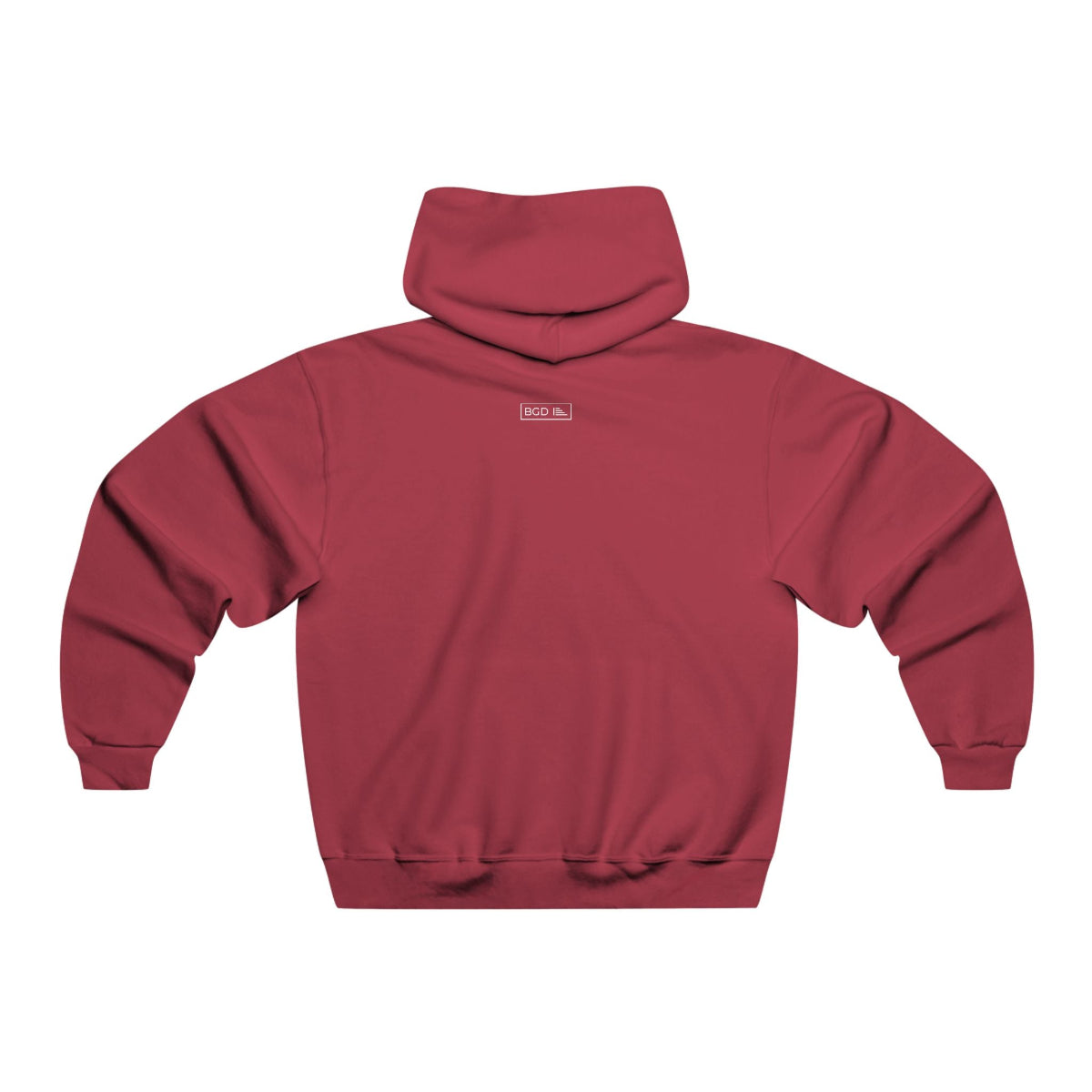 Goated Hoodie Red – Back View Stylish Streetwear Design - BGD