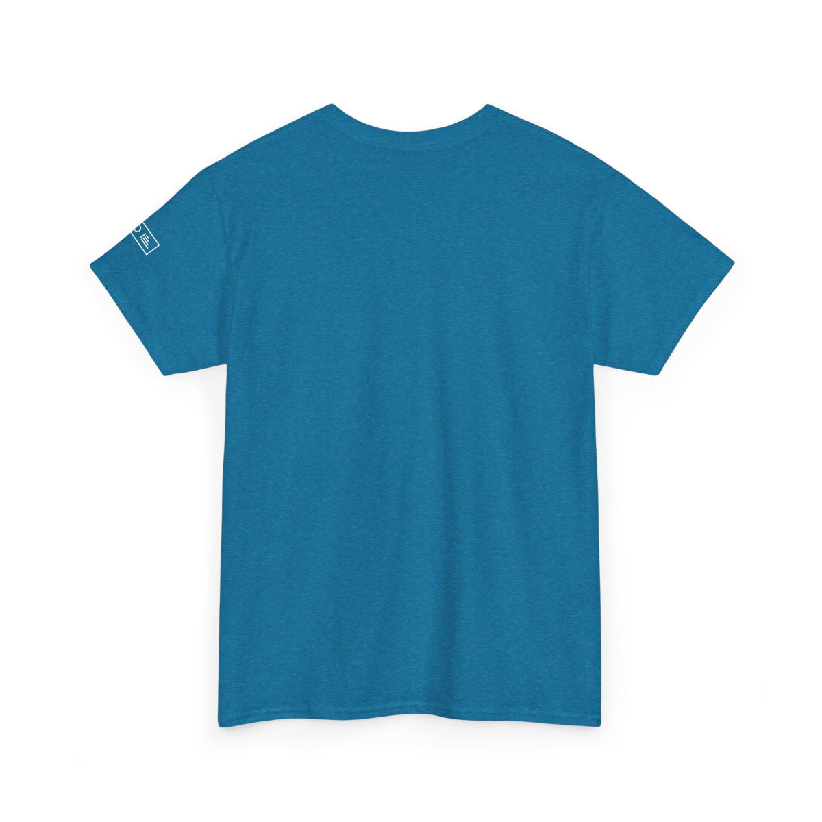 Back view of sapphire blue fishing shirt for men