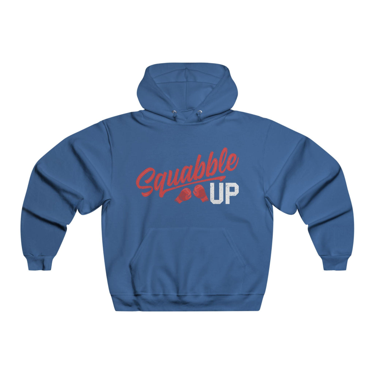 Royal Blue Fight Club Hoodie – Squabble Up Pullover Front - BGD