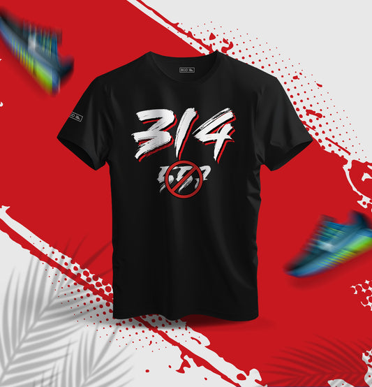 Front view of black St. Louis 314 Day graphic t-shirt – BGD