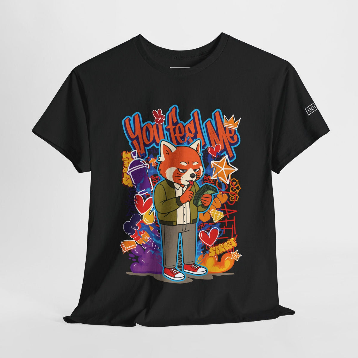 BGD Alternative You Feel Me Motivational Shirts in black front alternative view