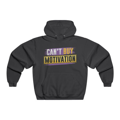 Can't Buy Motivation Hoodie – Black Pullover Front Graphic - BGD