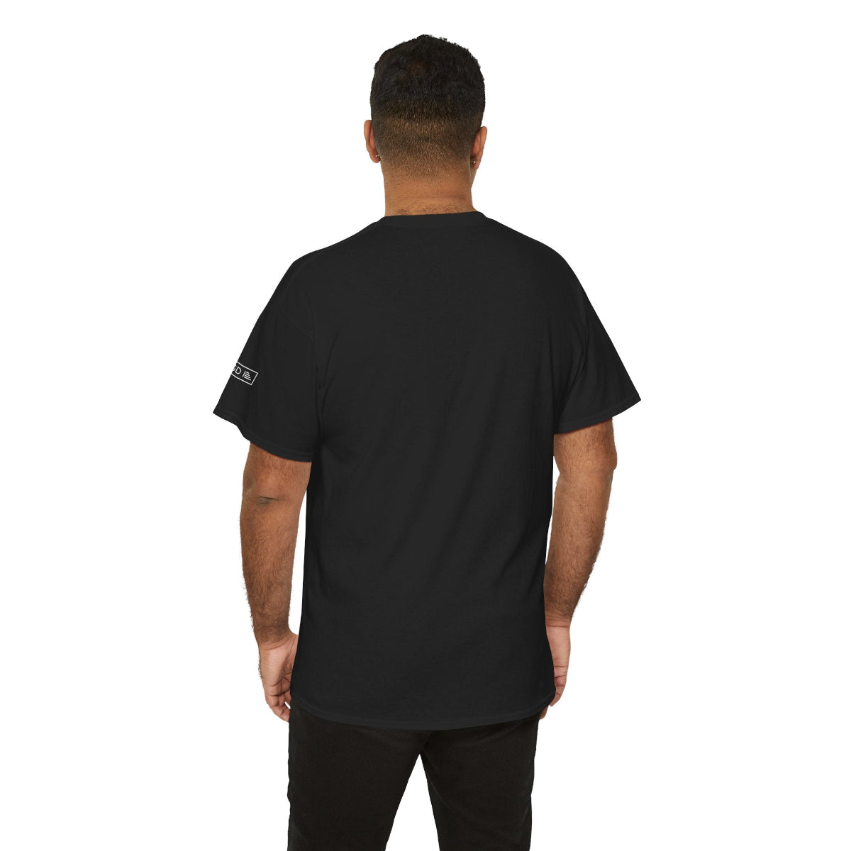 Back view of funny fish shirt with Catch Me Outside design