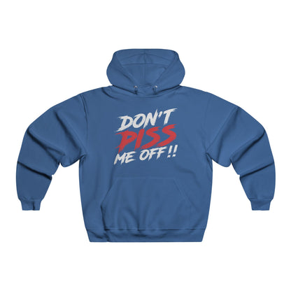 PMO Graphic Hoodie – Front View in Royal Blue - BGD Dont Piss me off Hoodie