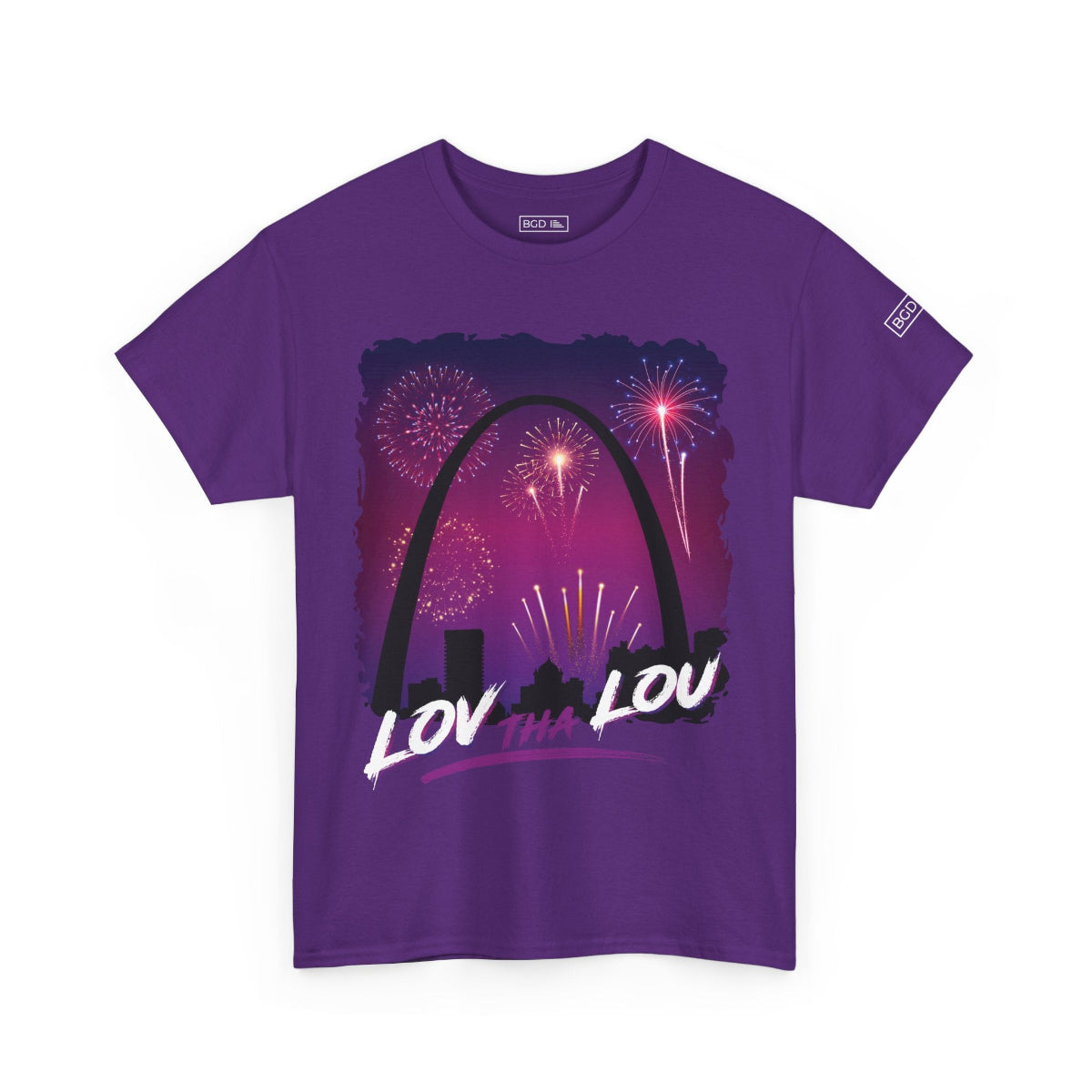 BigDude purple Stl t shirt — graphic tee front